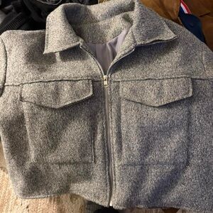 Women's Gray Zip up Jacket